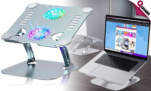 Laptop Stand with TWO Cooling Fans!